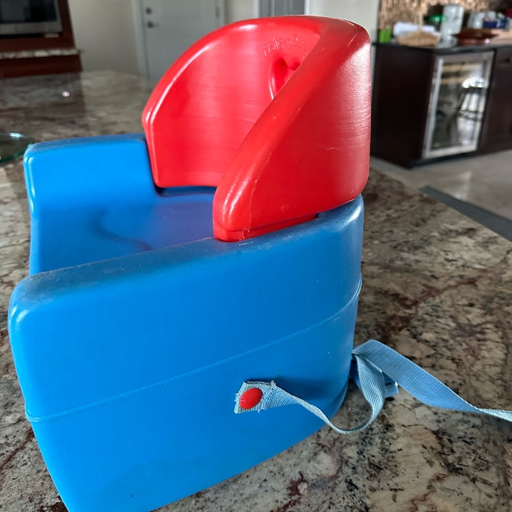 Fisher-Price Blue and Red Booster Seat